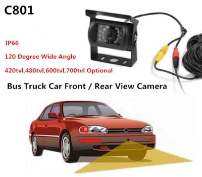 Weatherproof Car Reversing Camera , Cameras For Bus 120 Degree Wide Angle