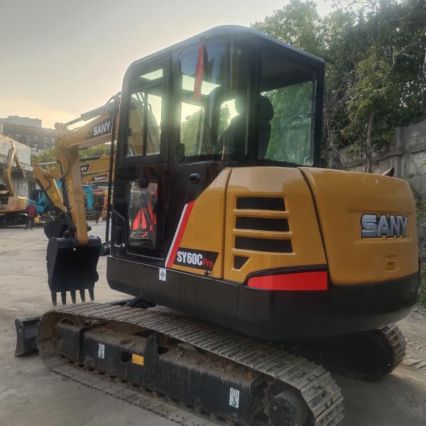 Использованные строительные машины Sany SY60C Crawler Excavator 6 тонн