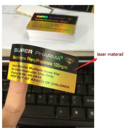 Тест E Лейблы Анаболические стероиды жидкость для инъекций 10 мл Флакон Этикетки Квадратные