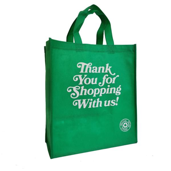 Reusable Grocery Bags Large Non Woven Shopping Bags Foldable Portable Tote Custom Eco-Friendly Tote Bag With Logo Printing Fashionable Handled Non-Woven Advertising Packing Gift Use