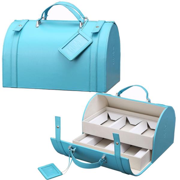 Подарочная коробка Eco магнитных ювелирных изделий дружелюбная упаковывая Pu для того чтобы покрыть кожей пылезащитное