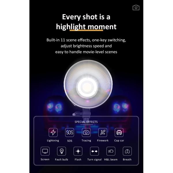 310W Coolcam 300D Fill Light High Brightness For Photography And Short Video