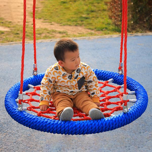 6本のポリエステルコンビネーションロープで作られた サイズ調整された遊び場登り網