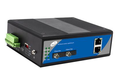 Fibra industrial aos ethernet completos do gigabit 2 do conversor dos ethernet e a 2 portos óticos
