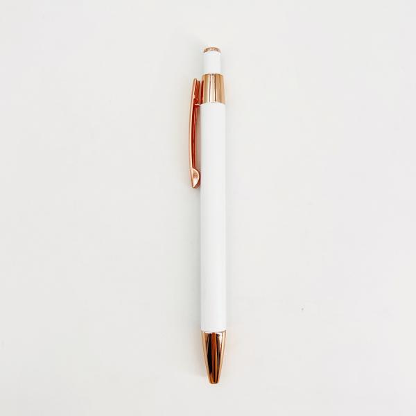 Clásico diseño de pluma de bolas de metal tipo de prensa de pluma de aluminio personalizado logotipo