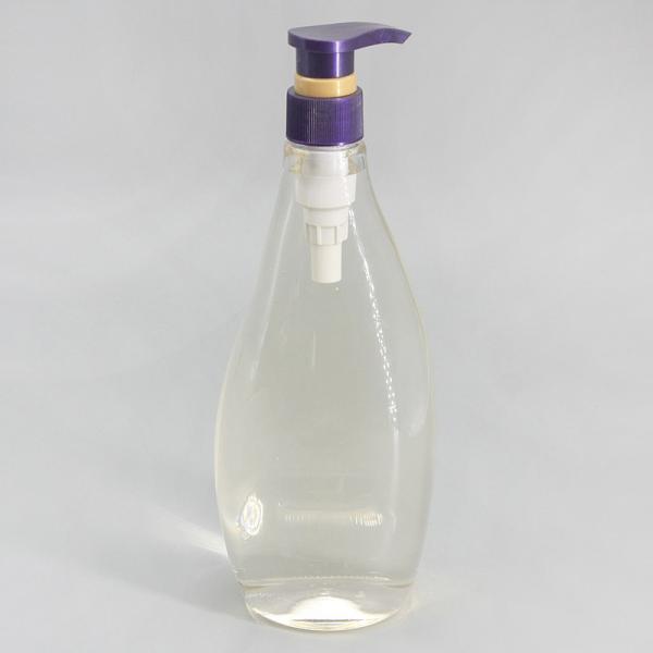 Shampoo Bottle 750ml Transparent Lotion Shower Plastic Bottle Pump Dispenser Clear Large Packaging Bottle Special Shape