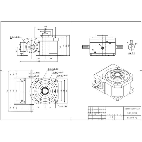 Manufacturing Plant High Precision Cam Indexer Table With Optional Gear Motor Offered