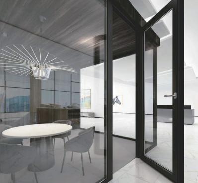 Modern 2.0mm Thickness Aluminum French Door Double Swing Customized Size