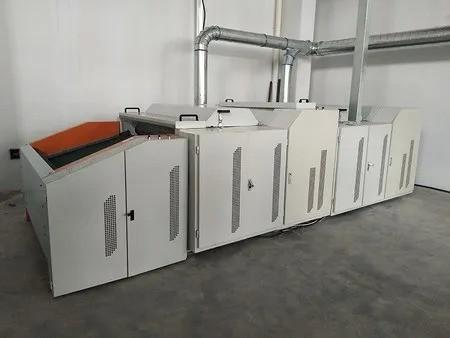 ligne de recyclage des déchets textiles
