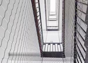 Aisi 304 Stainless Steel Cable Netting 1.5mm 26mm Mesh Anti-Fall Fencing