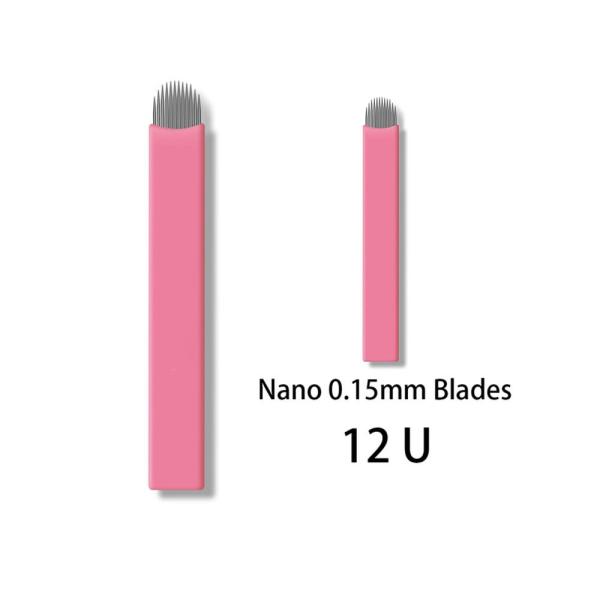 Single Use Disposable Microblading Needle Cartridge with 12/14/17/18/21/18U Pins for Eyebrow Microblading