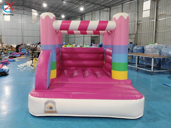 Commercial Grade Inflatable Bounce House Pink House Inflatable Jumping Castle