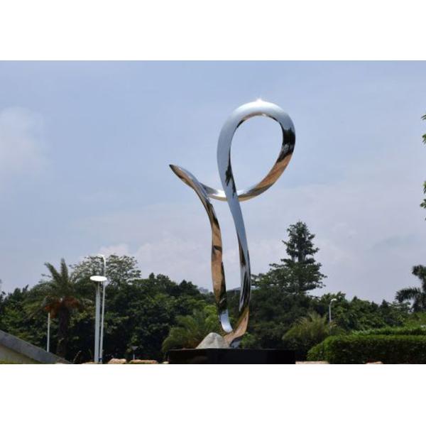 Custom Made Modern Stainless Steel Abstract Sculpture For Outdoor Art