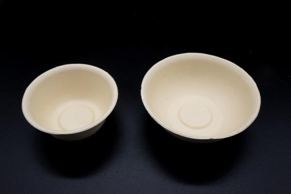Natural Bio Bamboo Fiber Salad Bowl Disposable Unicolor Food Grade