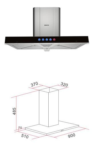 O fogão de cozinha padrão europeu 304 430 da casa autentica de aço inoxidável e de vidro