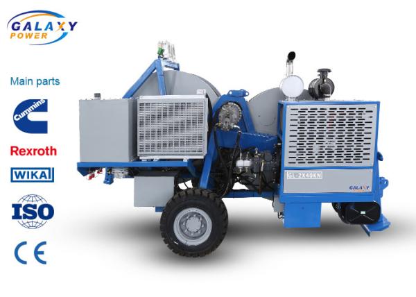 6230kg Hydraulic Cable Tensioner 5km/H Max Reverse Pulling Speed 40mm Trial Traverse