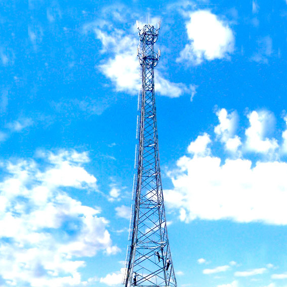 60m Mild Steel Self Support Lattice Tower 4 Legs Free Standing
