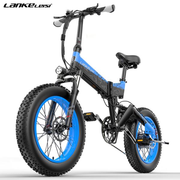 Lankelsisi X3000Plus 20 Inch Fat Tire Electric Bike 1000W 13AH
