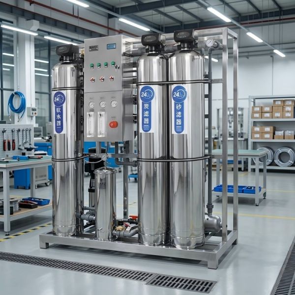 1000LPH Multi-Media Stainless Steel RO Plant With Intelligent 3-Tank