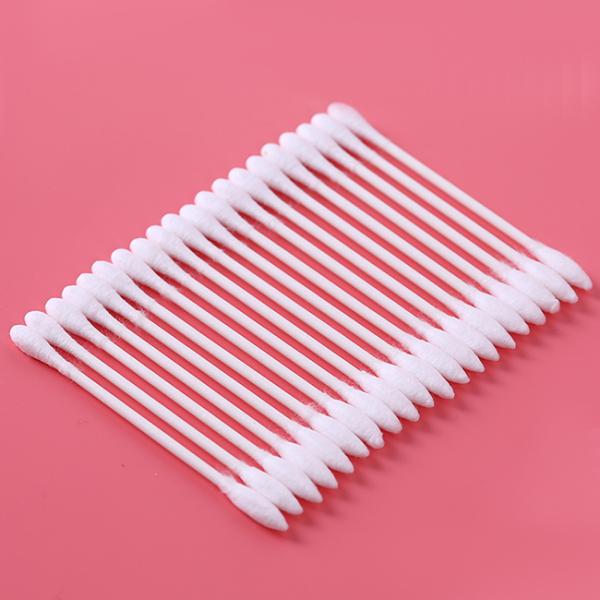 Ethical Pure Tiny Cotton Swabs Plastic Sticks Long Handled For Cleaning Ears