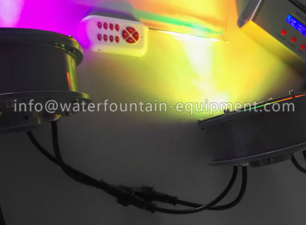 Cast Aluminum LED Fountain Lamp Central Hole 9W With Silicone Sealed Gasket