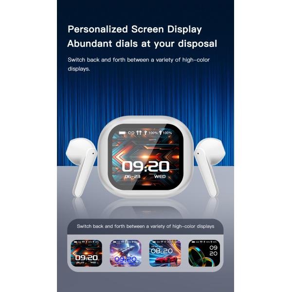 Audífonos inalámbricos Reducción de ruido de pantalla de color Audífonos Información en tiempo real