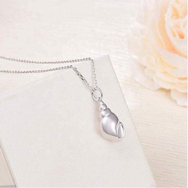 925 Sterling Silver Snail Cremation Pendant Crafted with Care and Attention to