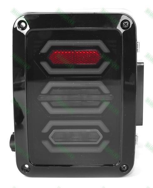 Jeep Wrangler JK 07+ LED Tail Lights Rear Brake Reverse Turn Signal Tail Lamps Clear Lens Fits for Jeep JK