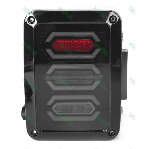 Jeep Wrangler JK 07+ LED Tail Lights Rear Brake Reverse Turn Signal Tail Lamps Clear Lens Fits for Jeep JK