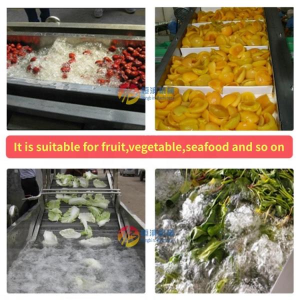 1000 кг/ч мощность Машина для стирки овощей и фруктов с воздушным пузырем для промышленного рынка