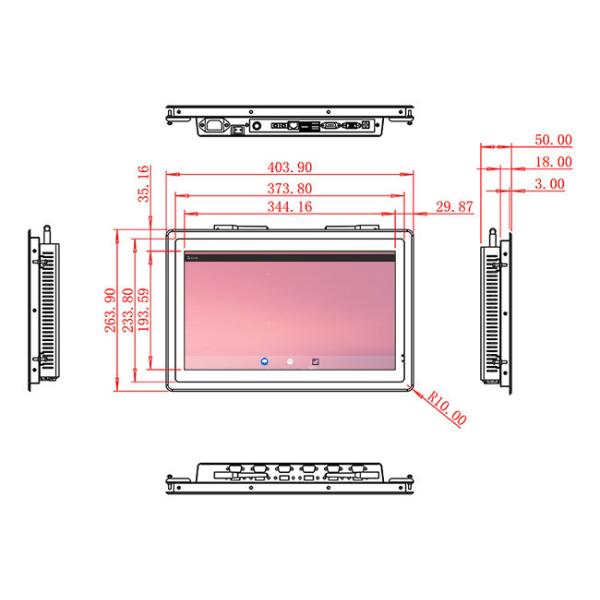 15.6-Inch Slim Android Touch Display For Factory Operations And Digital Menus