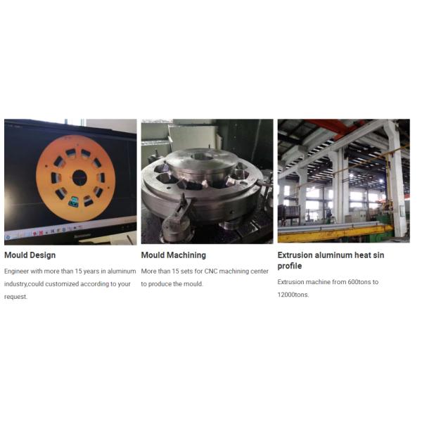 Подгонянный КНК сверля теплоотвод ФСВ алюминиевый профилирует стандарт РОХС