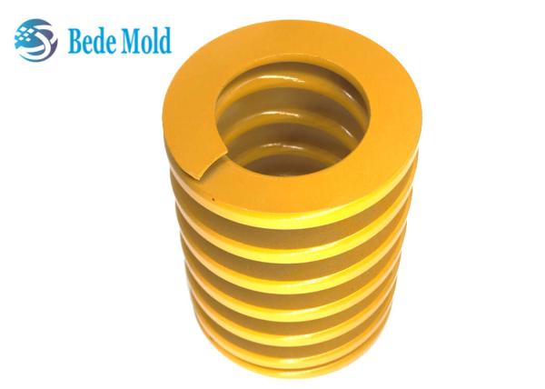 Industrial Compressed Mold Spring Lightest Load 60Si2MnA Materials OD 8mm 10mm Yellow