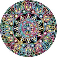Moderne Square Mandala Sette Partielle Diamant Crystal Peinture Pour La Maison Décoration murale Cadeau Pour La Mort Négrière