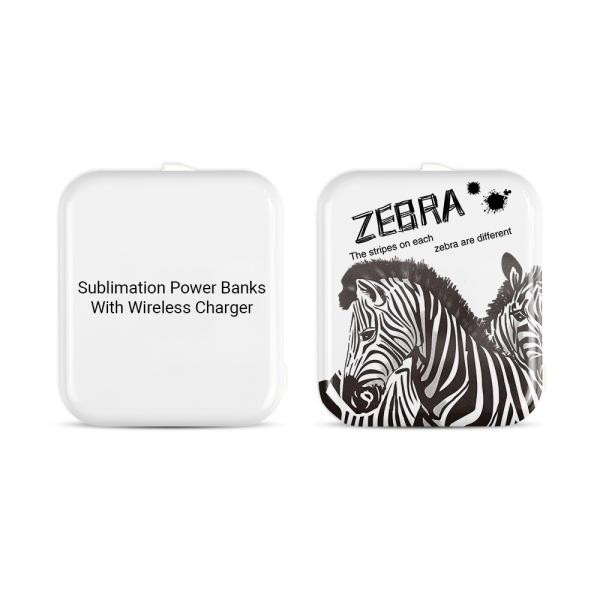 Custom Logo Blank Sublimation Power Bank 10000mAh Li Polymer Portable Wireless Magnetic Phone Charger Power Bank For Iphone