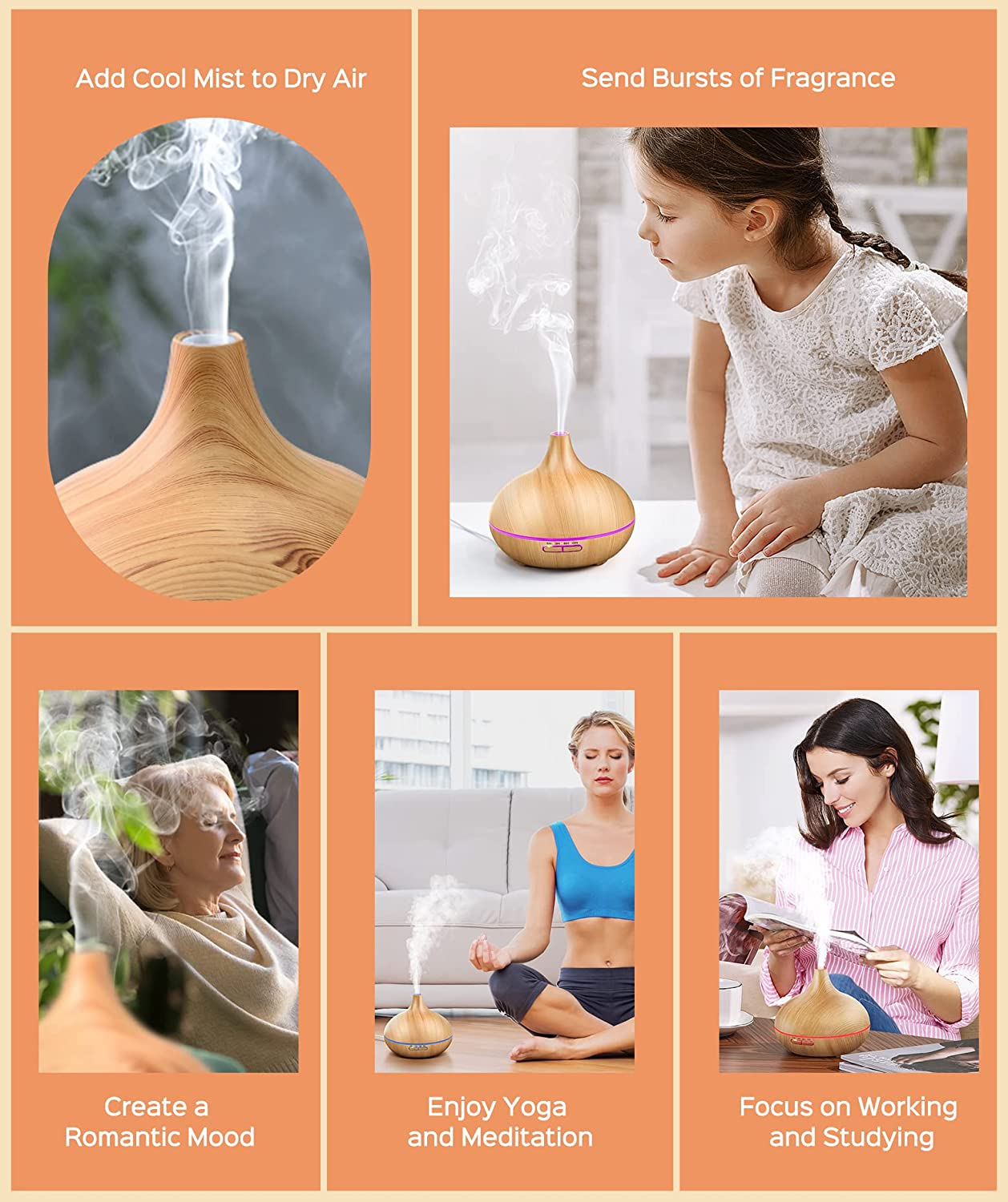 Shenzhen Factory Produce Perfume Diffuser Bottle, Commercial Scent Diffuser, Essential Oil Diffuser Wood