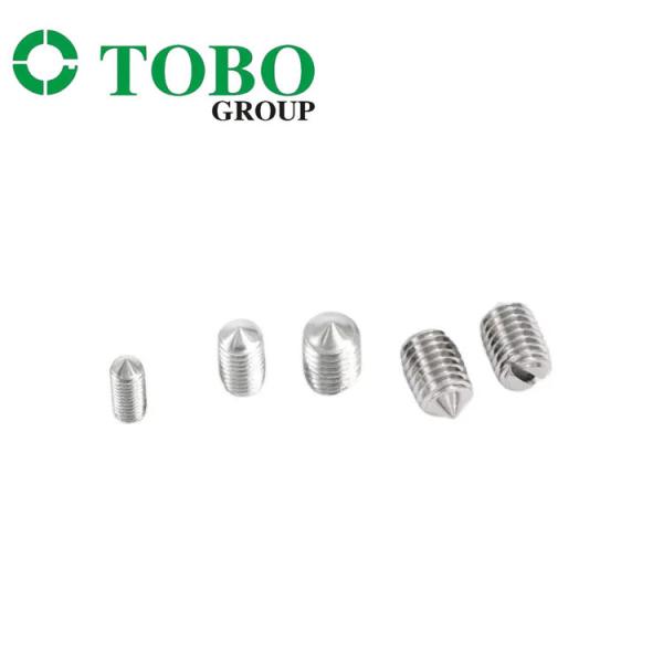 A2-70 A4-70 SS stainless steel slotted flat point grub screw DIn551