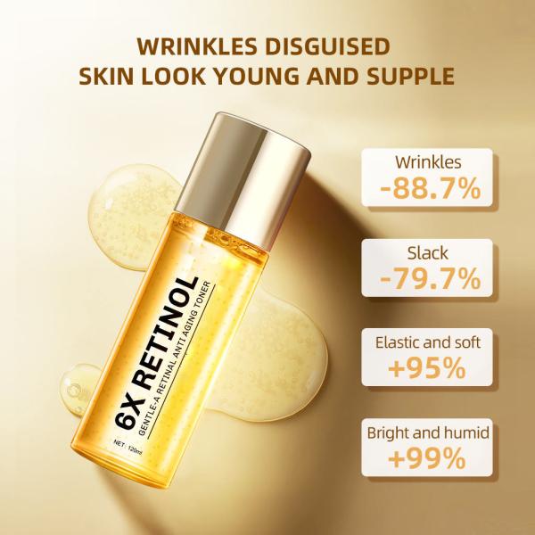 OEM ODM 6X Ретинол Увлажнение успокаивающее отбеливающее антимормозное антивозрастное тонизирующее средство для лица