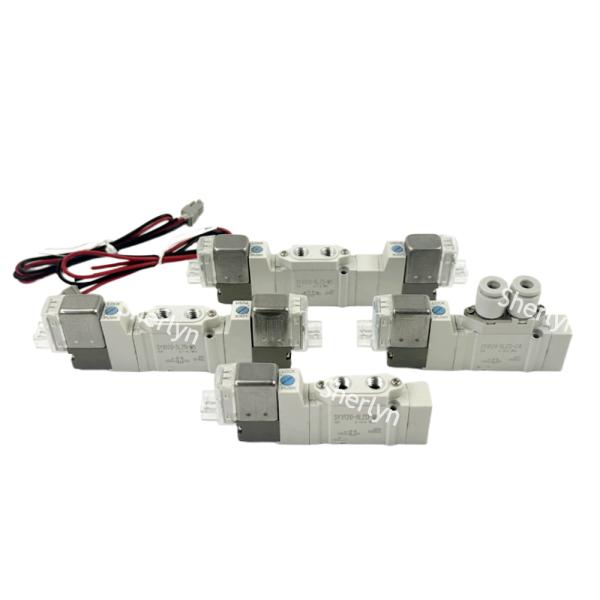 Body-ported Single Unit Design, Cv Value 0.19 For Small To Medium Bore Cylinder Drive, SMC SY3120-5LZD-C8 Φ8 Push-in Solenoid Valve, With LED Indicator, Surge Protection Circuit And Manual Overrid
