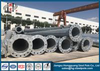 Mergulho quente pintado RAL Polo tubular de aço galvanizado para a linha projeto da distribuição
