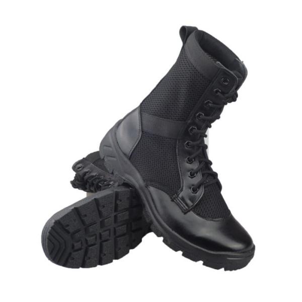 Breathable Mesh Leather Military Tactical Boots For Training Special Forces
