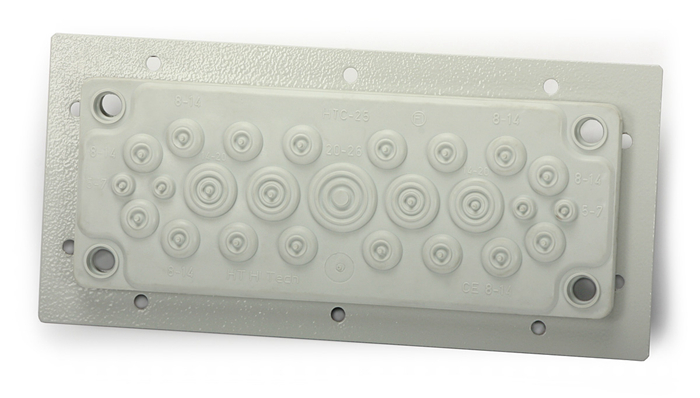 PC PA Cable Entry Plate Wheel Barrow Custom Plastic Parts Fabrication