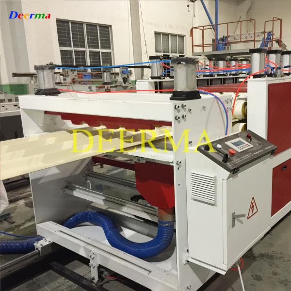 80mm Double-screw PVC Hollow Roofing Sheet Production Line for Indonesia Market