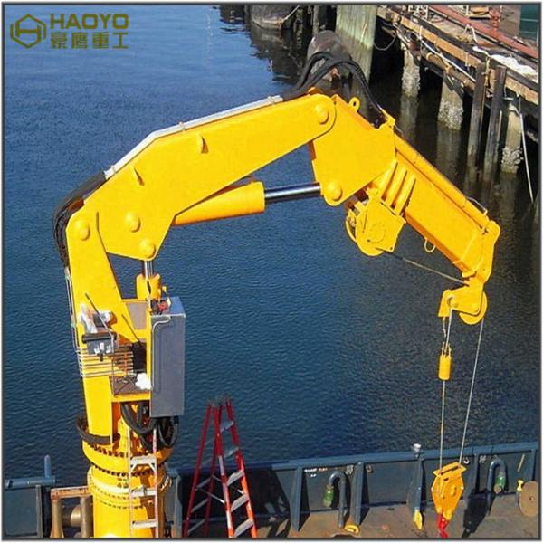 Knuckle Boom Application of Hydraulic Cranes Manufacturers Marine Ship Crane