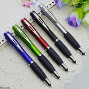 2015 hot-selling high quality LED light ballpen，Ballpen with touch screen and LED light