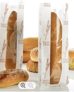 Durable Paper Kraft Plastic Bread Bags For Homemade Bread Recyclable