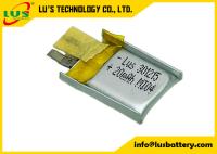 Bateria ultra fina recarregável 8mah de Lipo - pilha do polímero do lítio de 110mah 3.7v