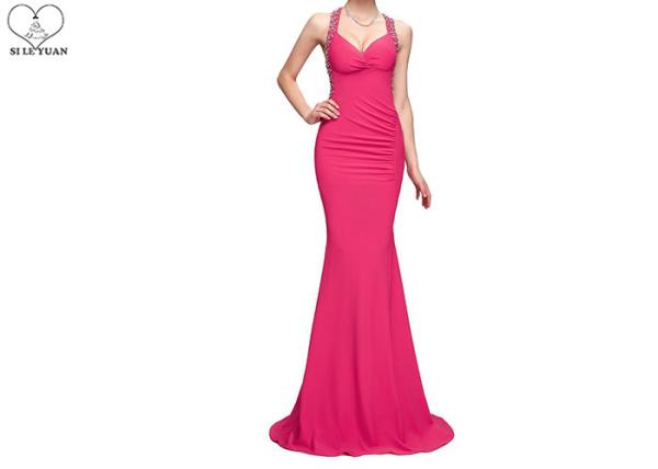 Sweetheart Royal Blue Mermaid Prom Dresses Sleeveless Back Hollow Special Pleats