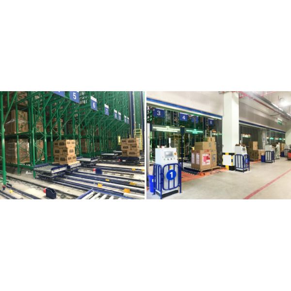 Single Deep pallet Stacker Crane ASRS, Floor Supported SRM(Storage Retrieval Machine), Automatic Storage And Retrieval System,Automation Logistics Warehouse