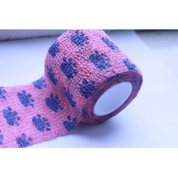 La aduana elástico cohesiva suavemente flexible de la impresión del pie imprimió el abrigo de los vendajes